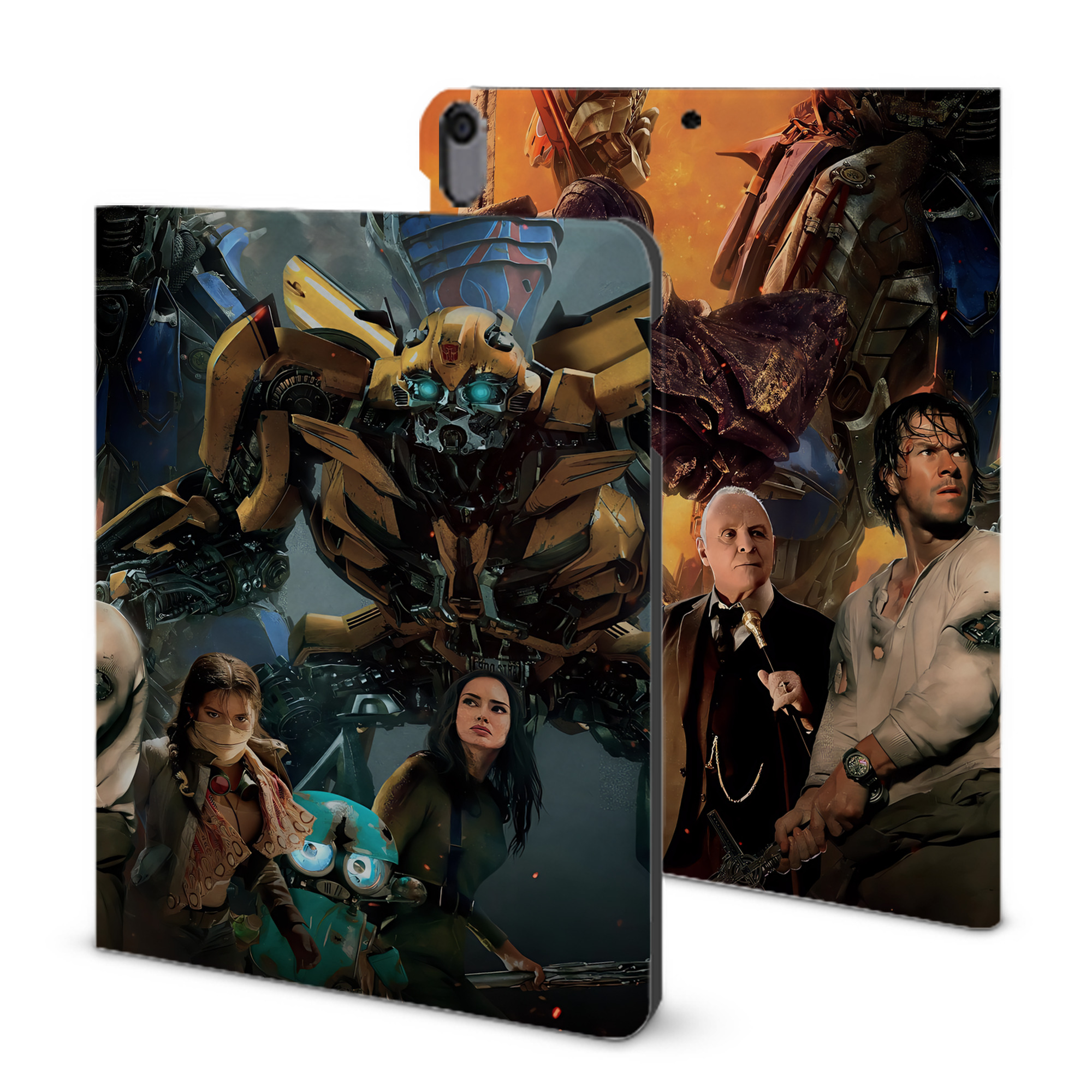 （画像用） Transformers トランスフォーマー IPad ケース ブック型 PUレザー TPU 耐衝撃 軽量 薄型 ペン収納なし 全面保護 IPad 各モデル対応